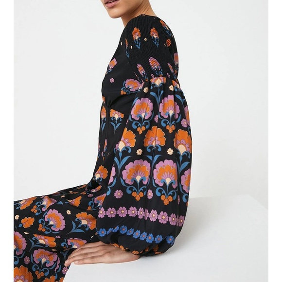 Warehouse Midi print dress size 12 new - Picture 4 of 4